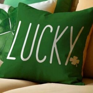 4/$40 New St. Patrick's Day "Lucky" Pillow Case - Size 18 x 18 Inches